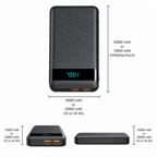 Power Bank | High Capacity Dual USB & LED Display | Compact Travel Size