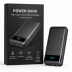 Power Bank | High Capacity Dual USB & LED Display | Compact Travel Size