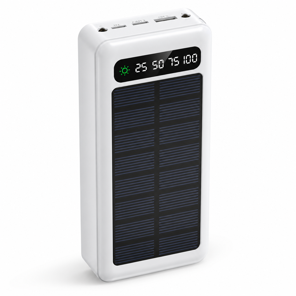 Power Bank | Solar Charging & 30,000 mAh | Triple USB