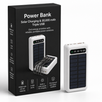 Power Bank | Solar Charging & 30,000 mAh | Triple USB