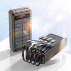 Power Bank | Solar Charging & 30,000 mAh | Triple USB