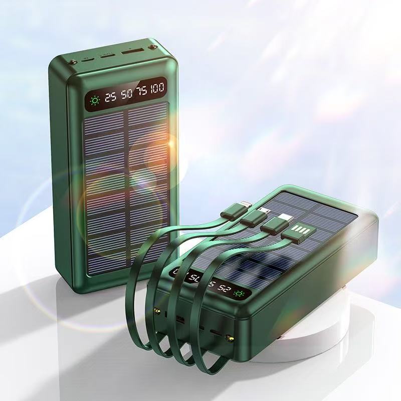 Power Bank | Solar Charging & 30,000 mAh | Triple USB