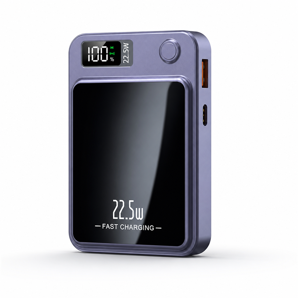 Power Bank | Wireless Charging & Dual USB | 22.5W Fast Charge