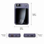 Power Bank | Wireless Charging & Dual USB | 22.5W Fast Charge