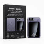 Power Bank | Wireless Charging & Dual USB | 22.5W Fast Charge