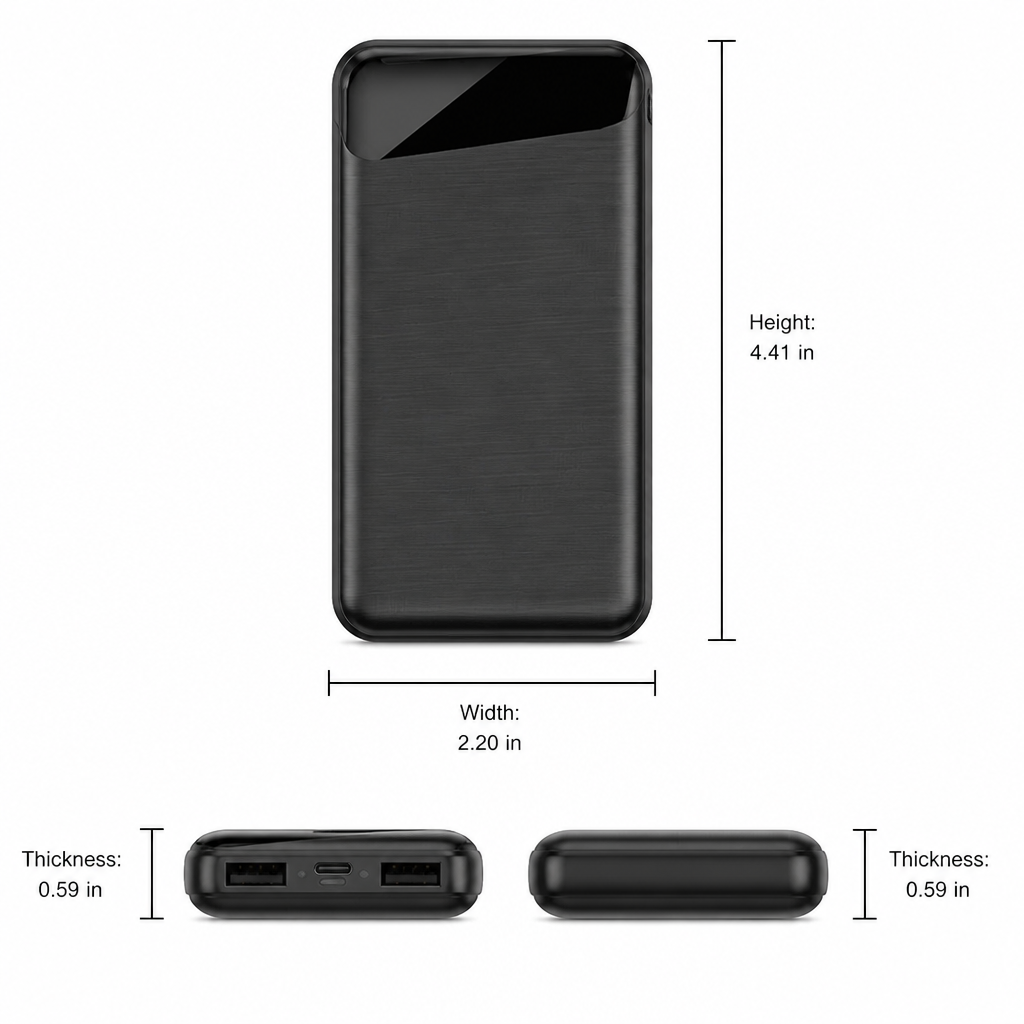 Power Bank with LCD Screen