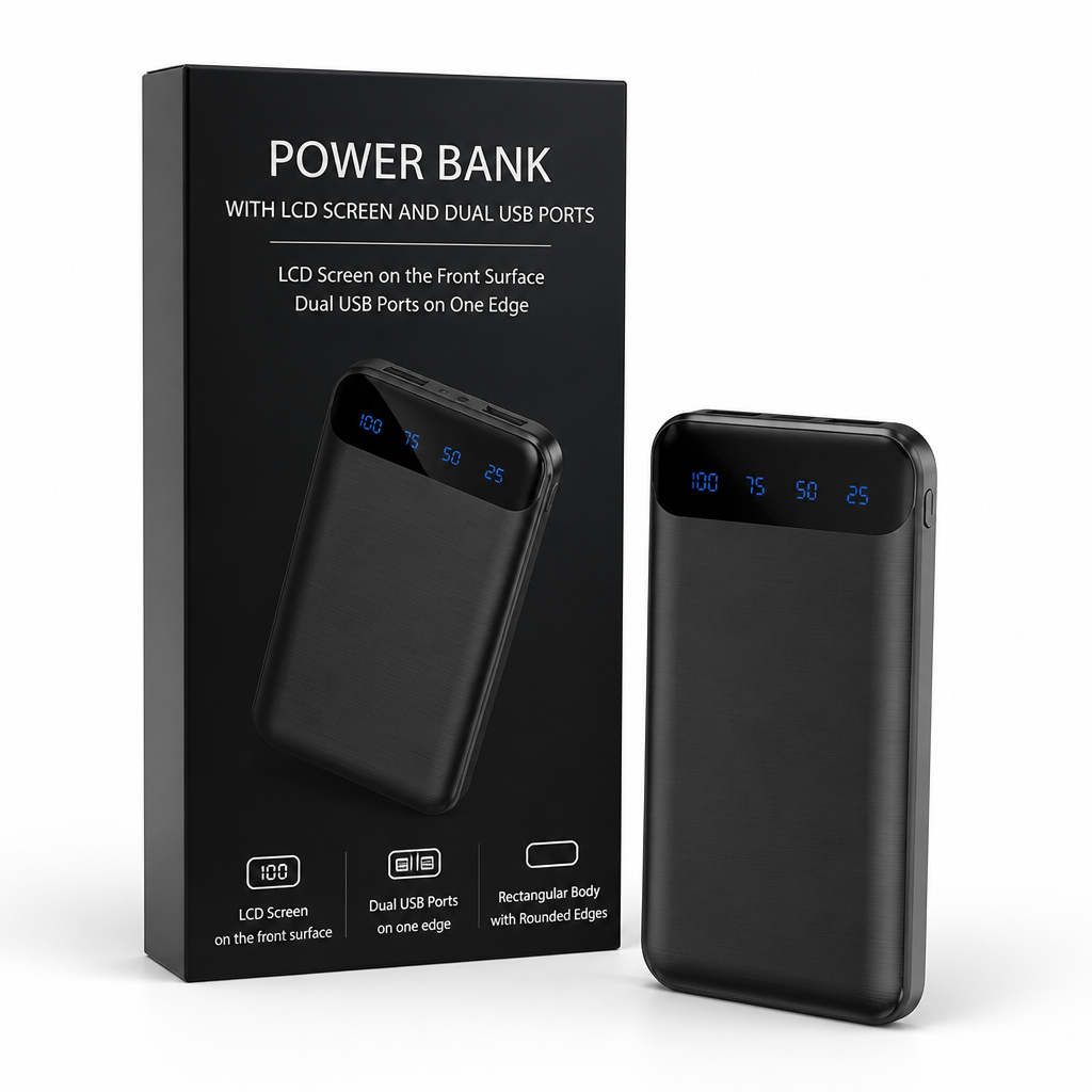 Power Bank with LCD Screen