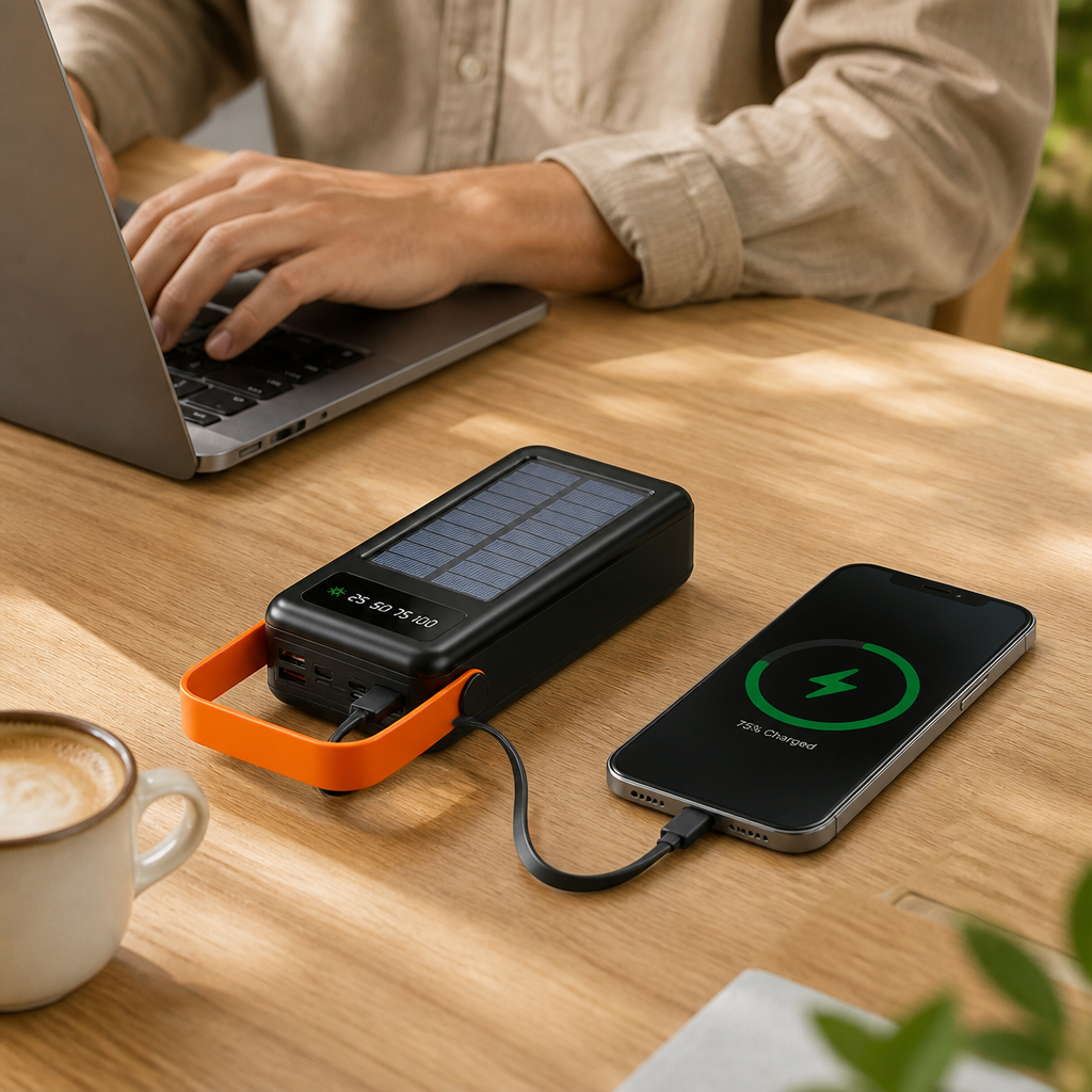 Solar-Powered Power Bank
