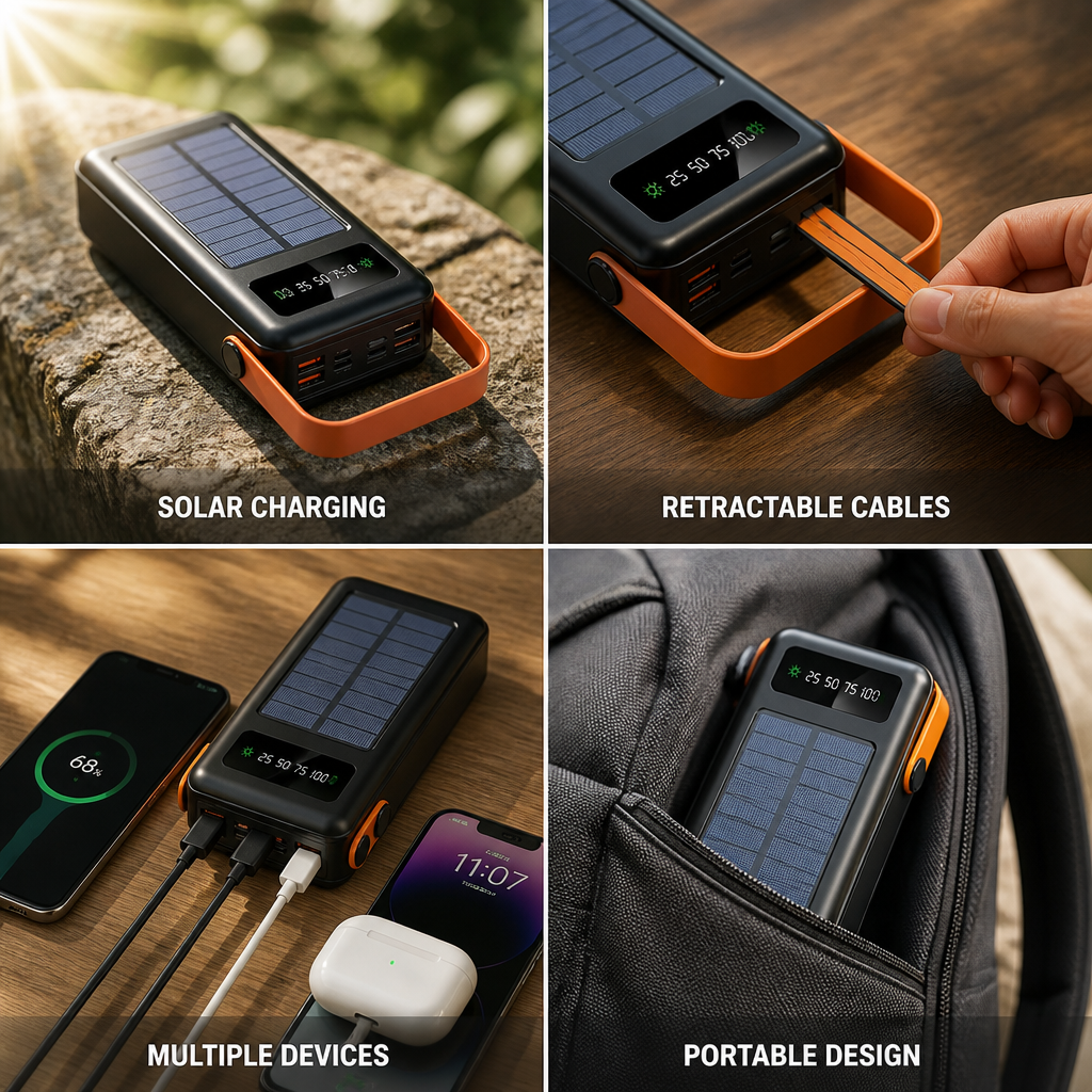 Solar-Powered Power Bank