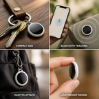 Teletrackers Bluetooth Tracking Device | Compact 34 x 34 x 6 mm & Battery Included