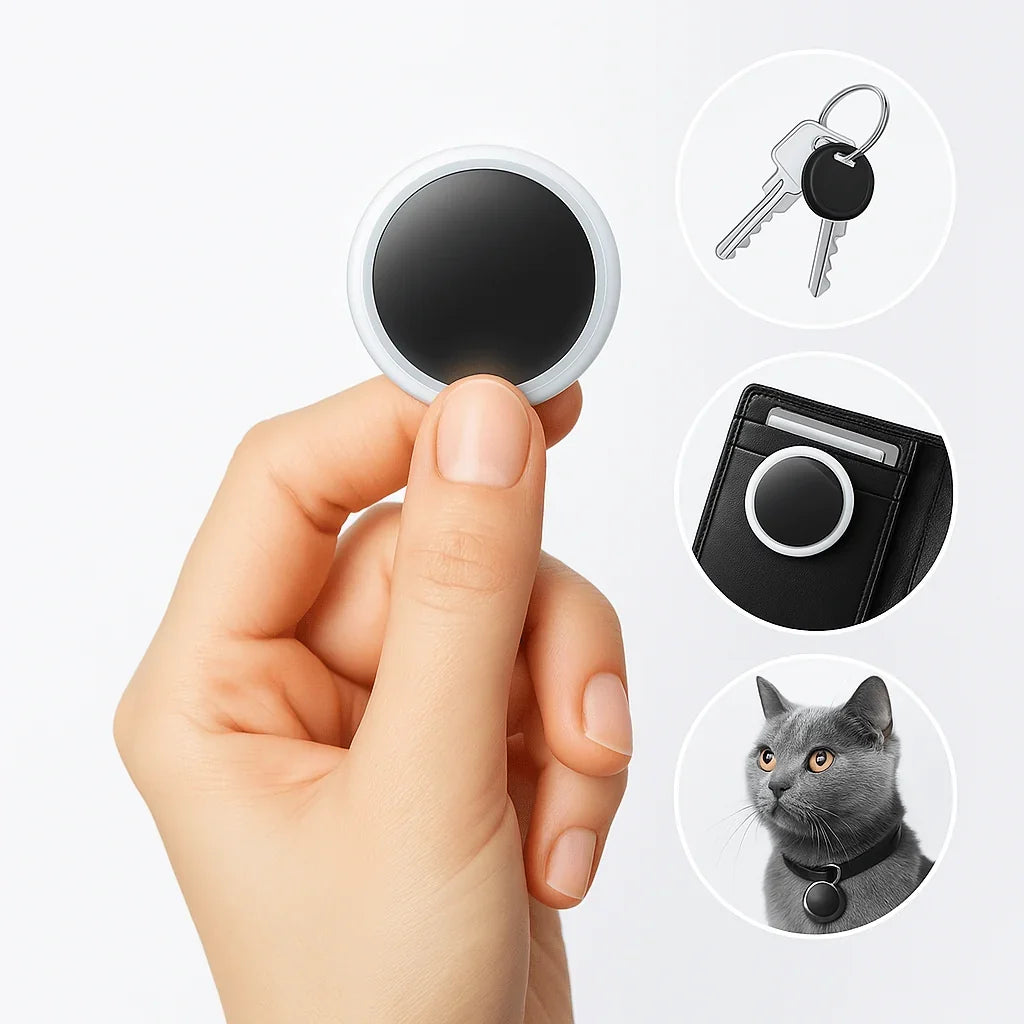 Teletrackers Bluetooth Tracking Device | Compact 34 x 34 x 6 mm & Battery Included
