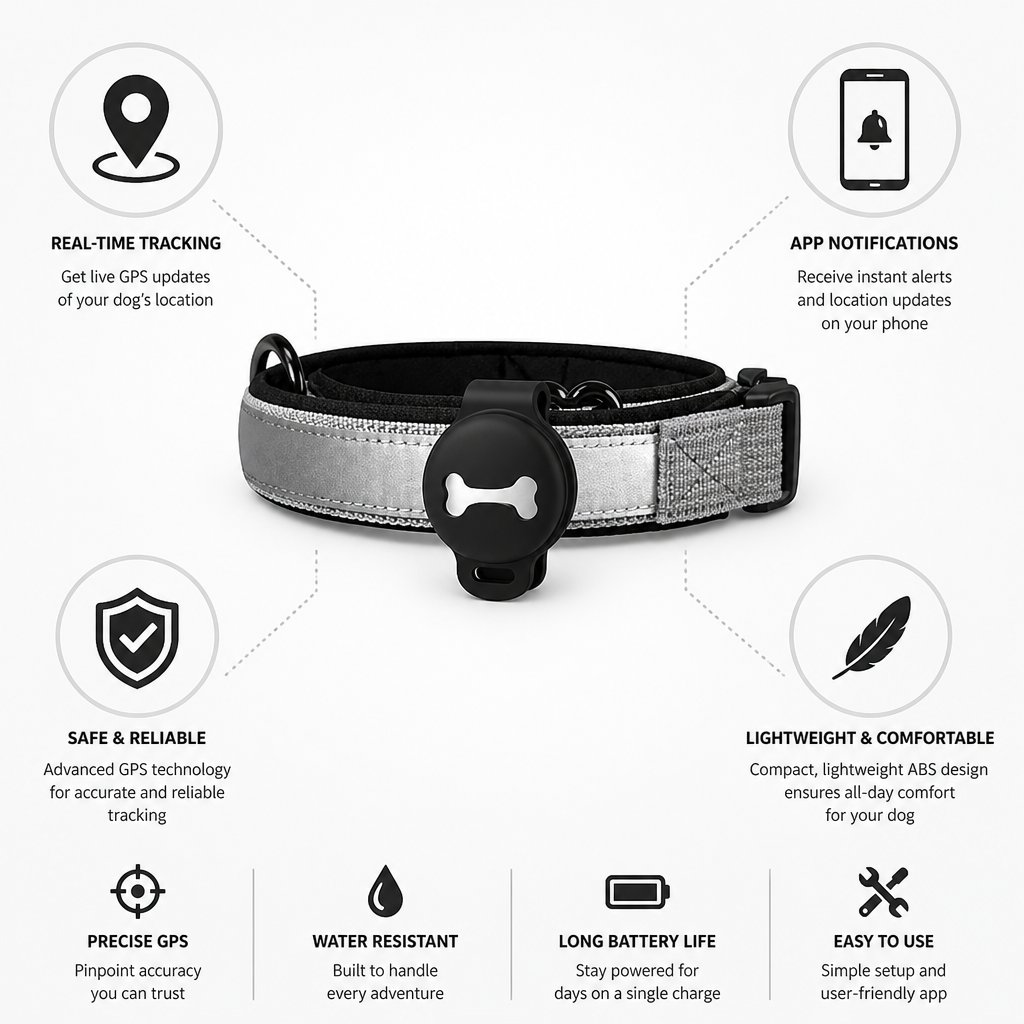Teletrackers GPS Tracker for Dogs | Real-Time Tracking & App Notifications