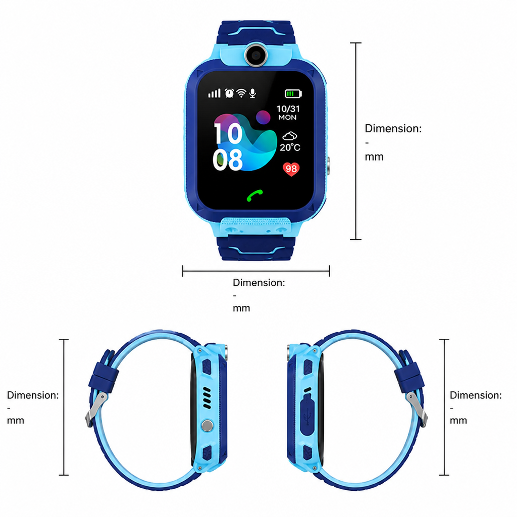 Teletrackers GPS Tracker for Kids Smartwatch | Real-Time Tracking & SOS Button & Two-Way Calling