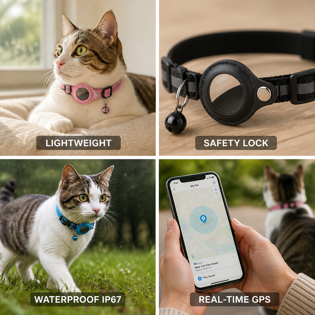 Teletrackers Pet GPS Tracker for Dogs & Cats | Real-Time & Waterproof IP67 | No Monthly Fee