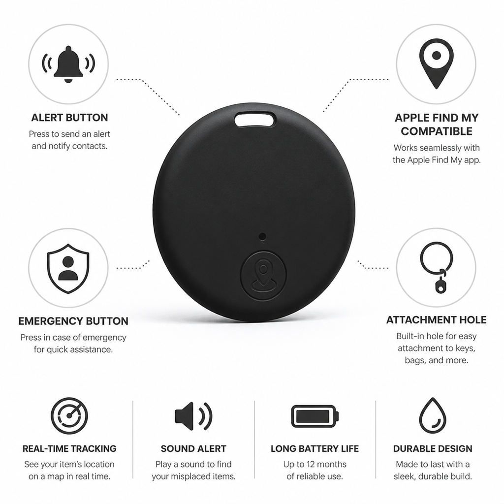 Tracking Tag Compatible with Apple Find My
