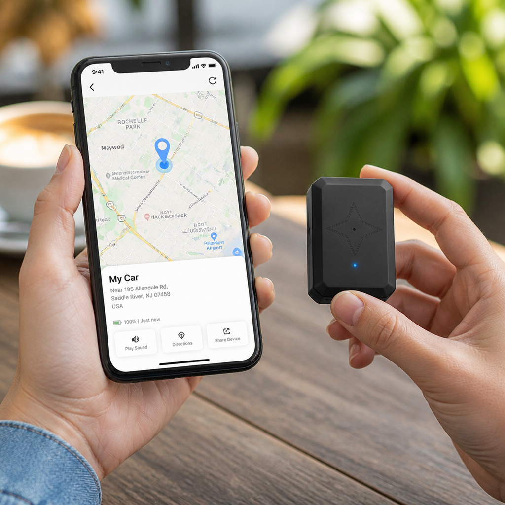 Vehicle GPS Tracker with Magnetic Mount