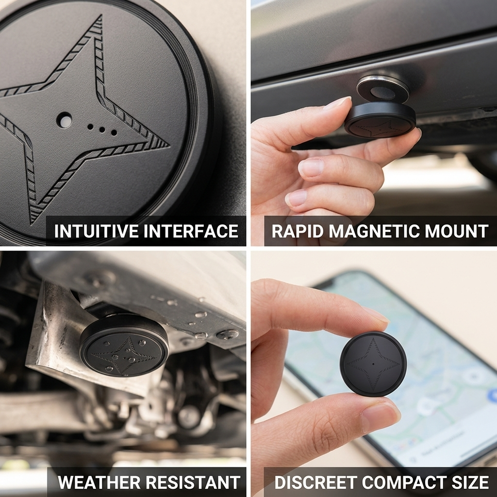 Vehicle GPS Tracker with Magnetic Mount